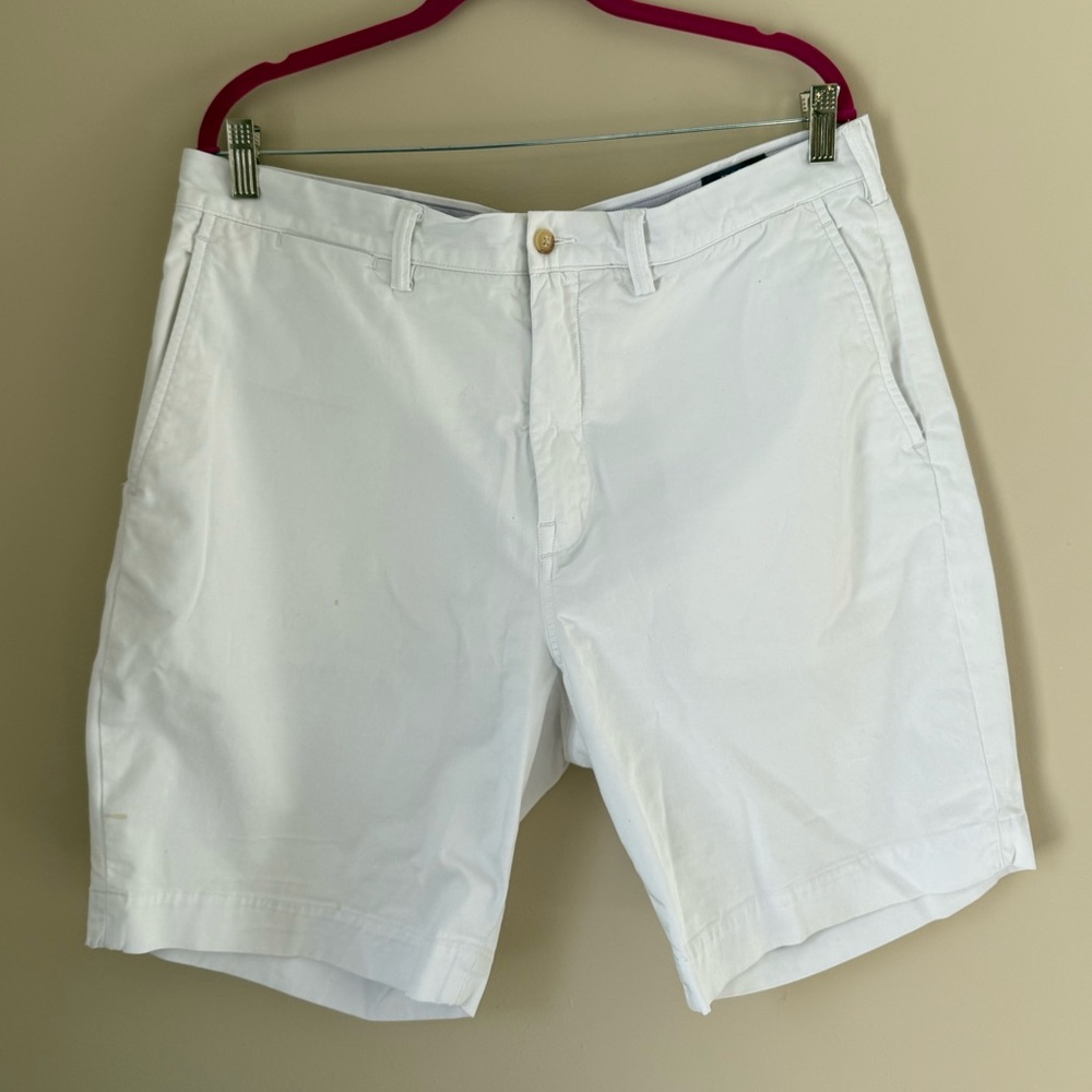 Men's Polo White Shorts